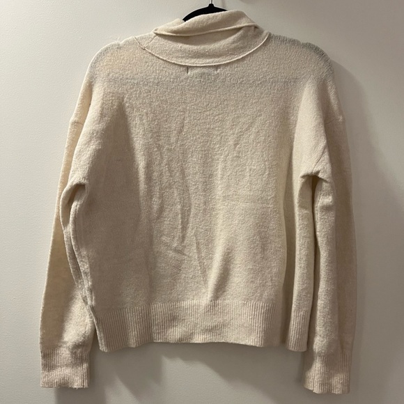 Banana Republic Merino Blend Mock Neck Cream Sweater - Picture 2 of 6
